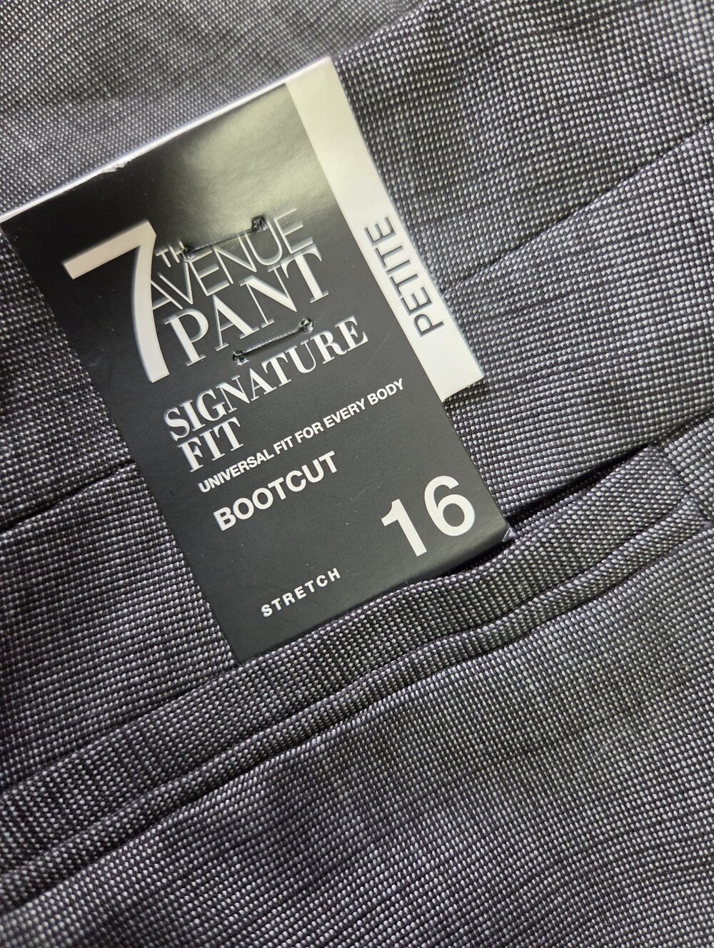 NWT Bootcut New York & Co. Black/gray Plaid Dress Pants Size 16P - Picture 5 of 11